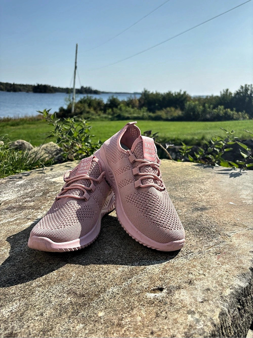 Lang Bao Pink Athletic Sneakers